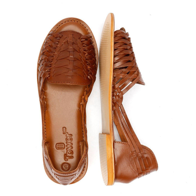 Tower London Hurache Leather Women's Tan Shoes