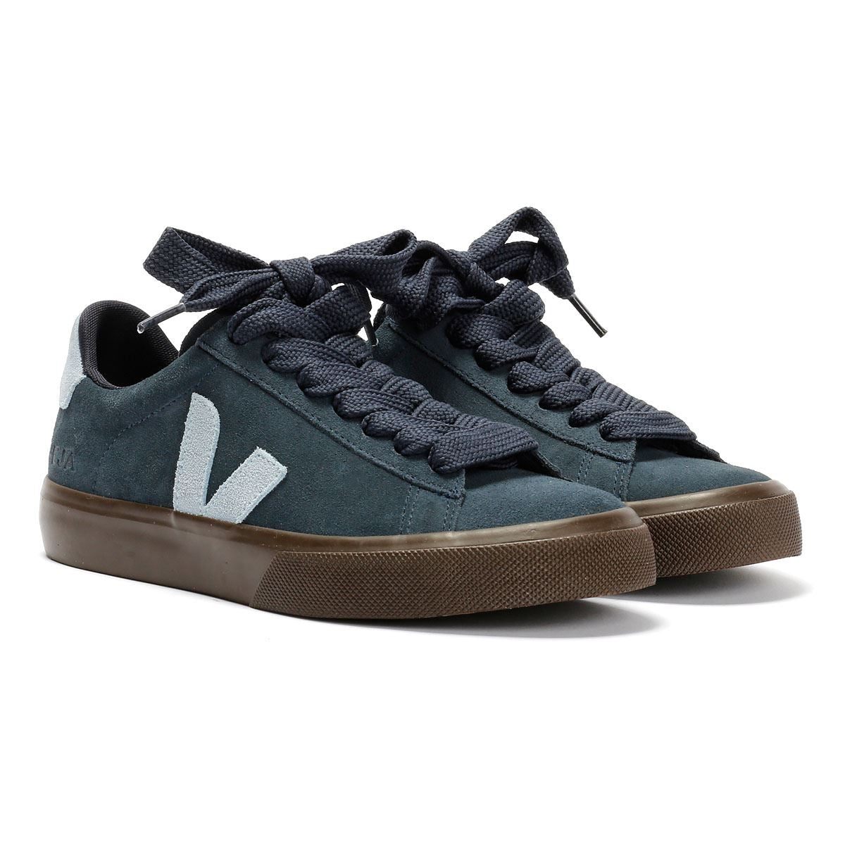 Veja Campo Suede Women's Nautico Steel Eagle Trainers