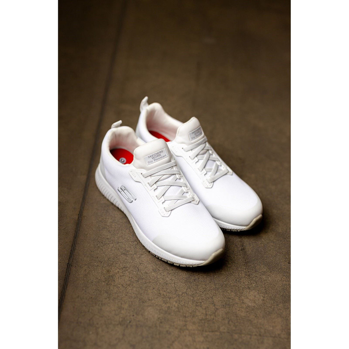 Skechers Workwear Squad SR Myton Textile Men's White Safety Trainers