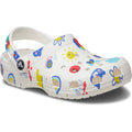 Crocs Classic Graphic Synthetic White/Multi Clogs
