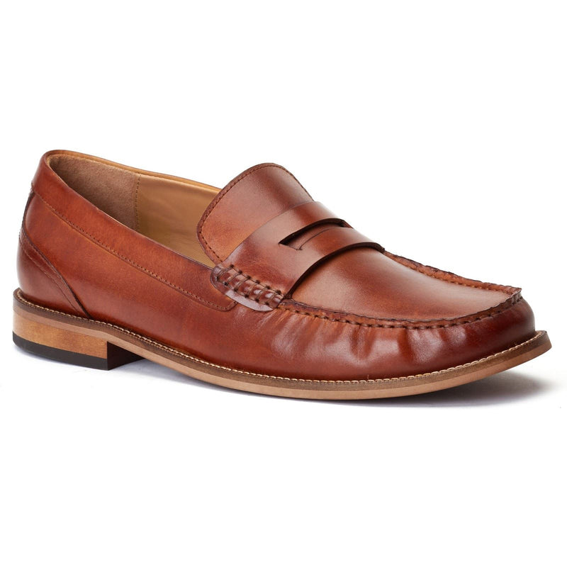 Base London Garfield Leather Men's Burnt Tan Loafers