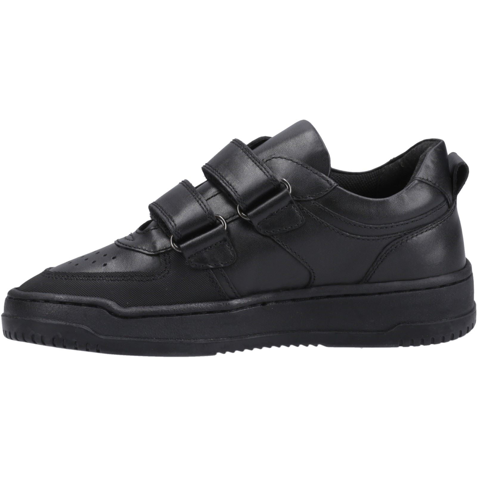 Hush Puppies Daxton Leather Junior Black Trainers