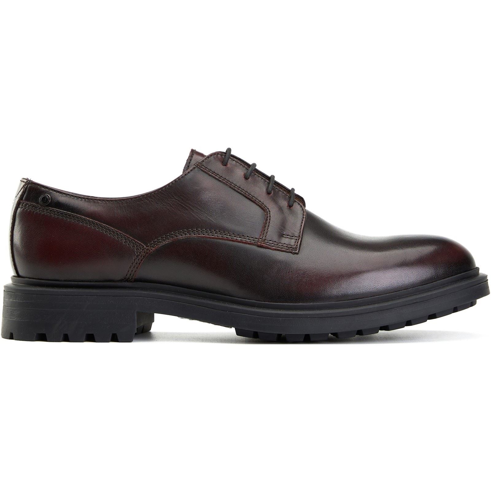 Base London Locke Leather Men's Bordo Lace-Up Shoes