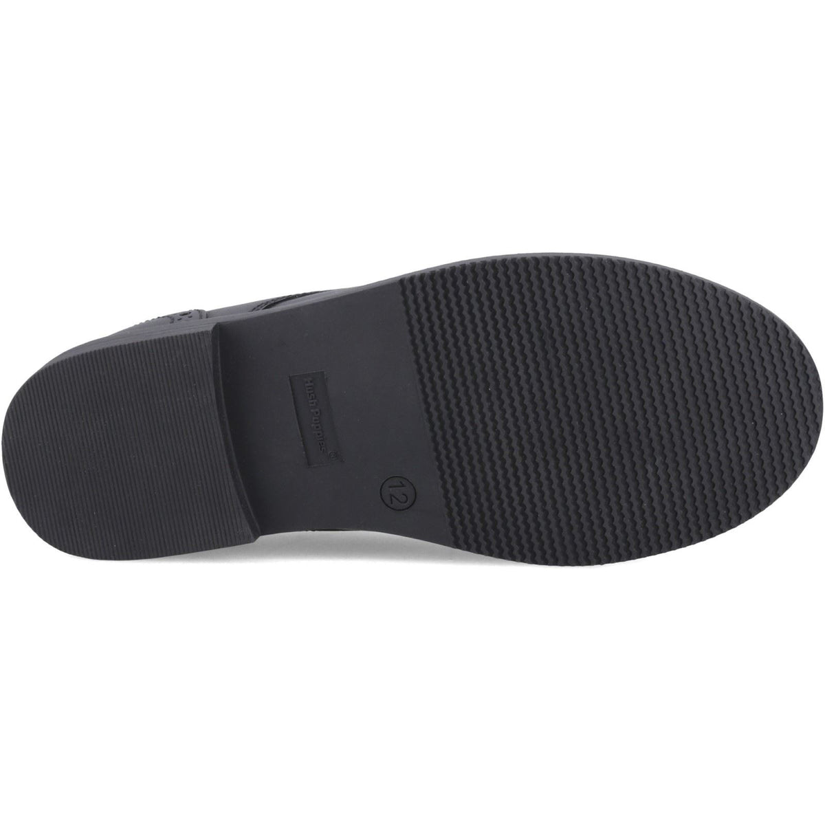 Hush Puppies Ava Snr Leather Black Brogues