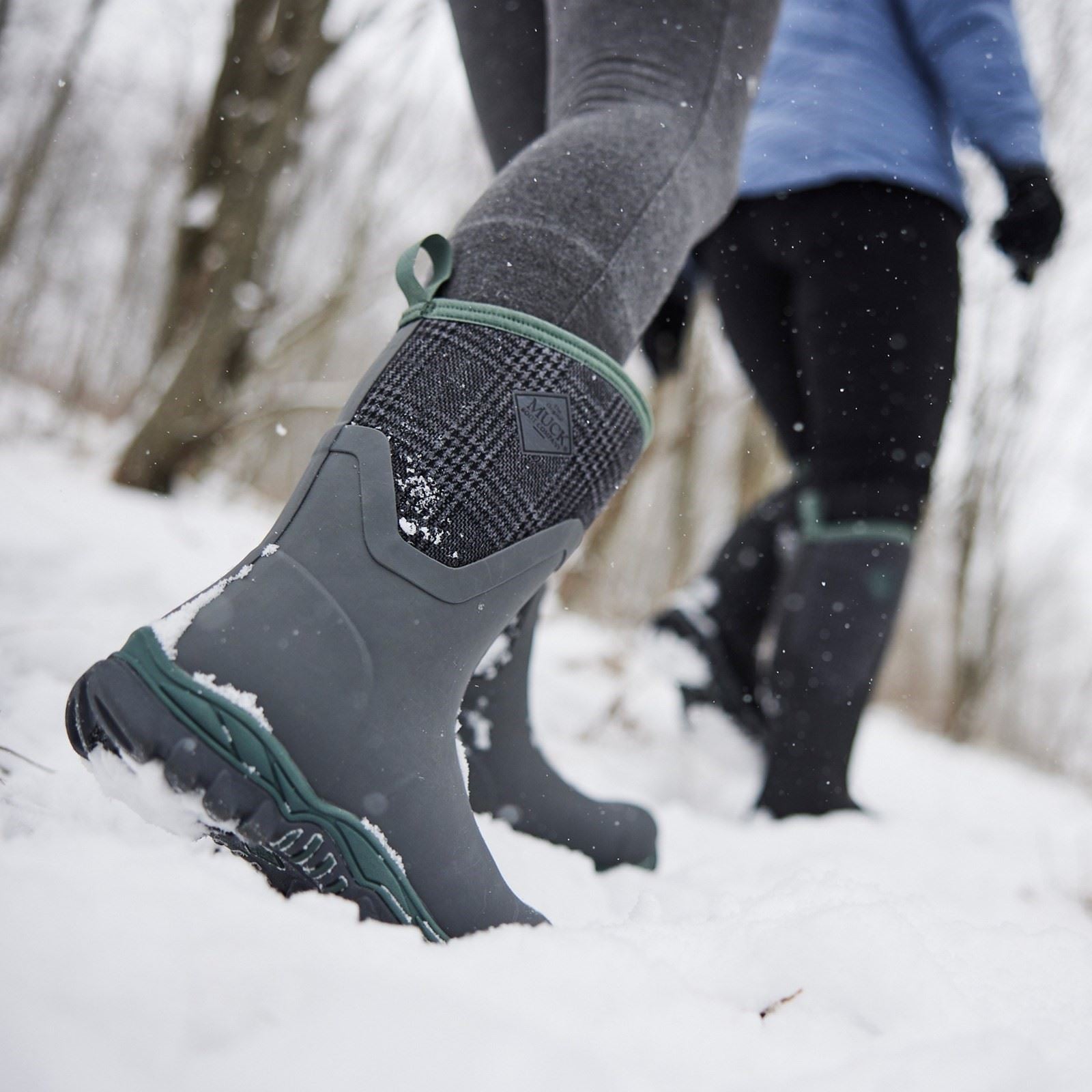 Muck Boots Arctic Sport II Synthetic Grey/Plaid Wellington Boots