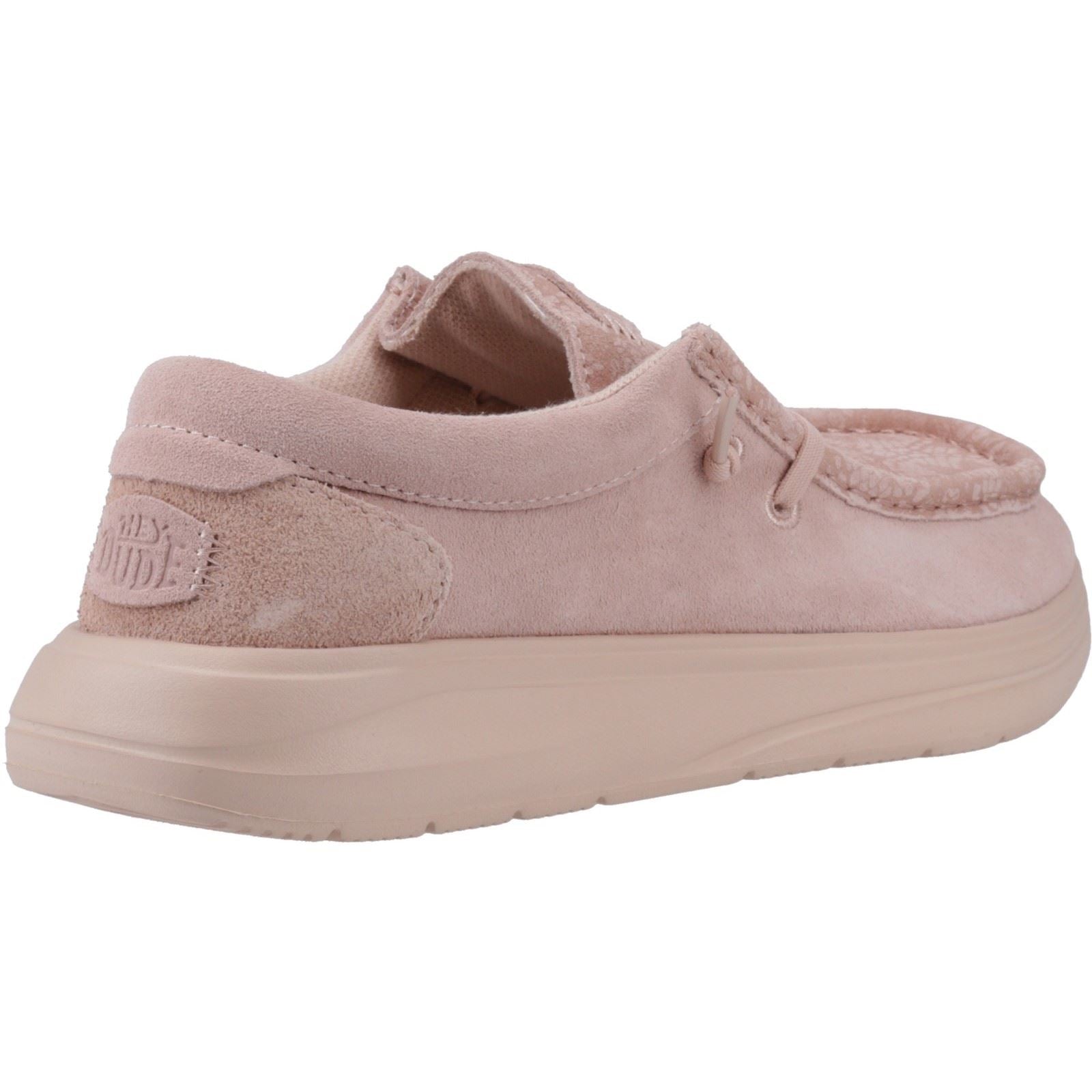 HEYDUDE Wendy COMF Suede Women's Rose Dust Moccasins Shoes