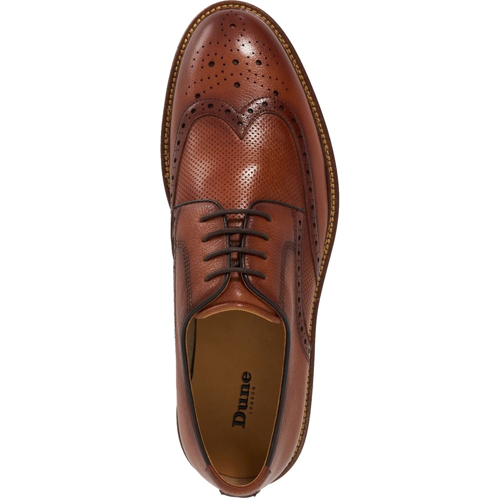 Dune Benidictus Nubuck Men's Brown Brogues Shoes