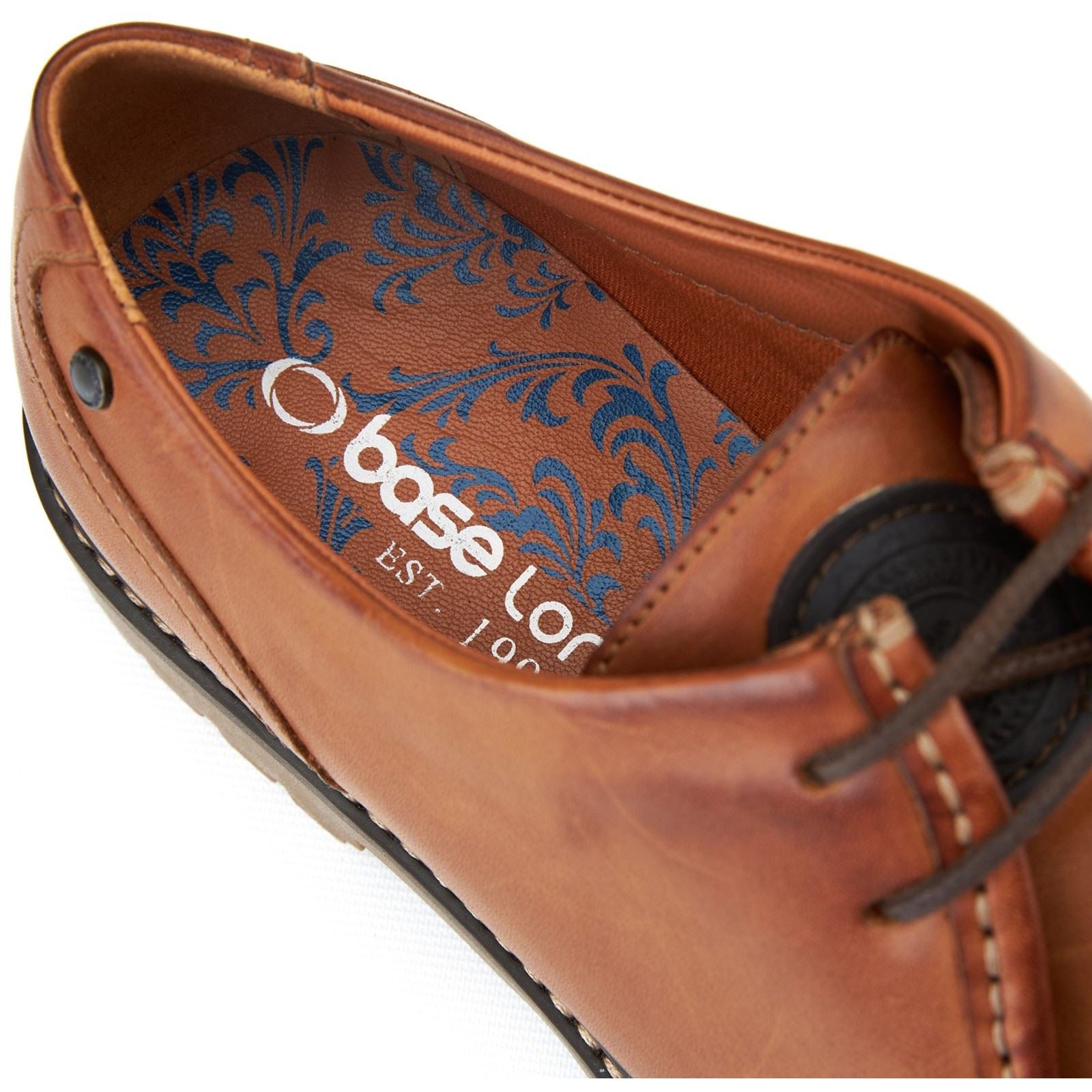 Base London Carbon Leather Men's Tan Moccasins Shoes