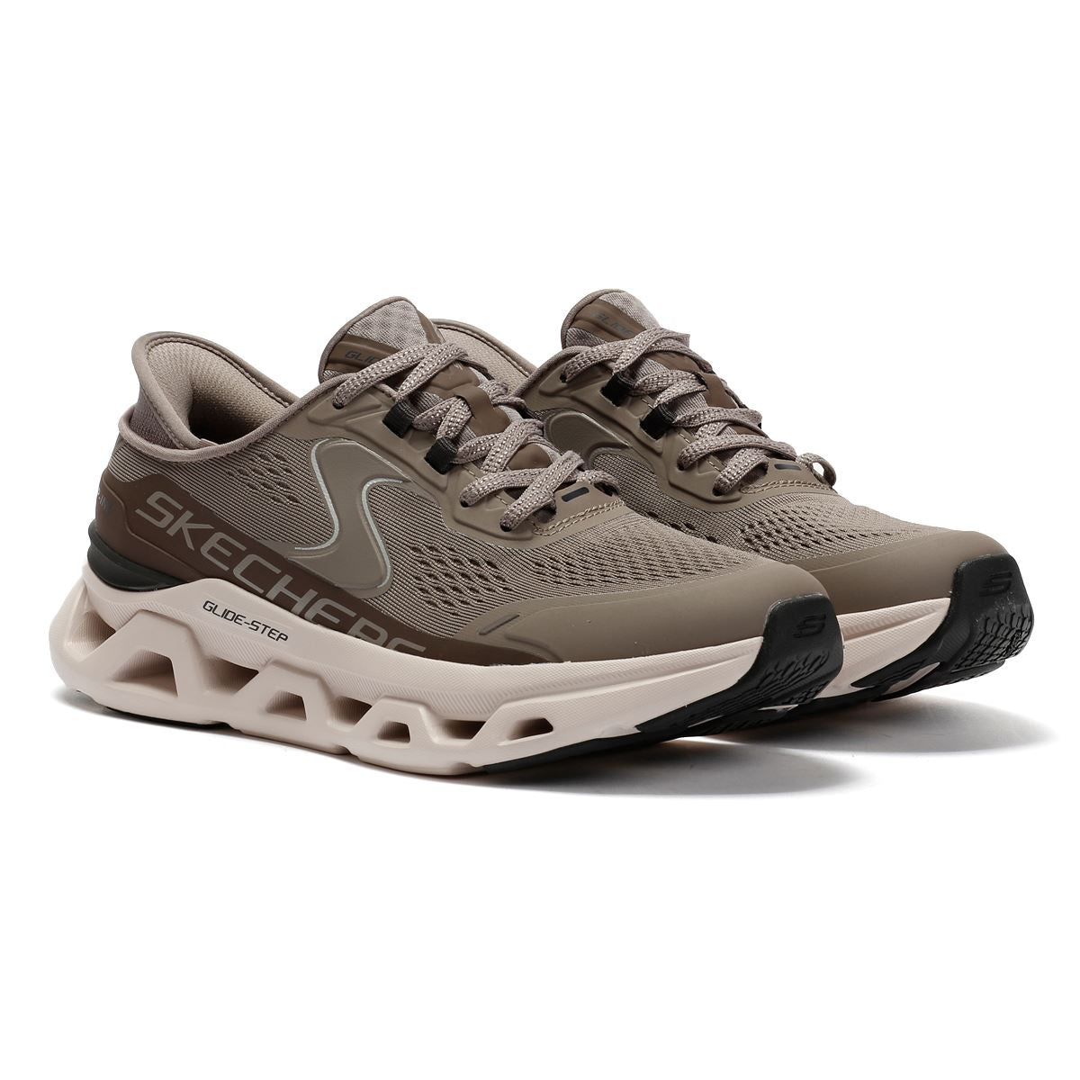 Skechers Slip-Ins Glide Step Altus Mesh Women's Khaki Trainers