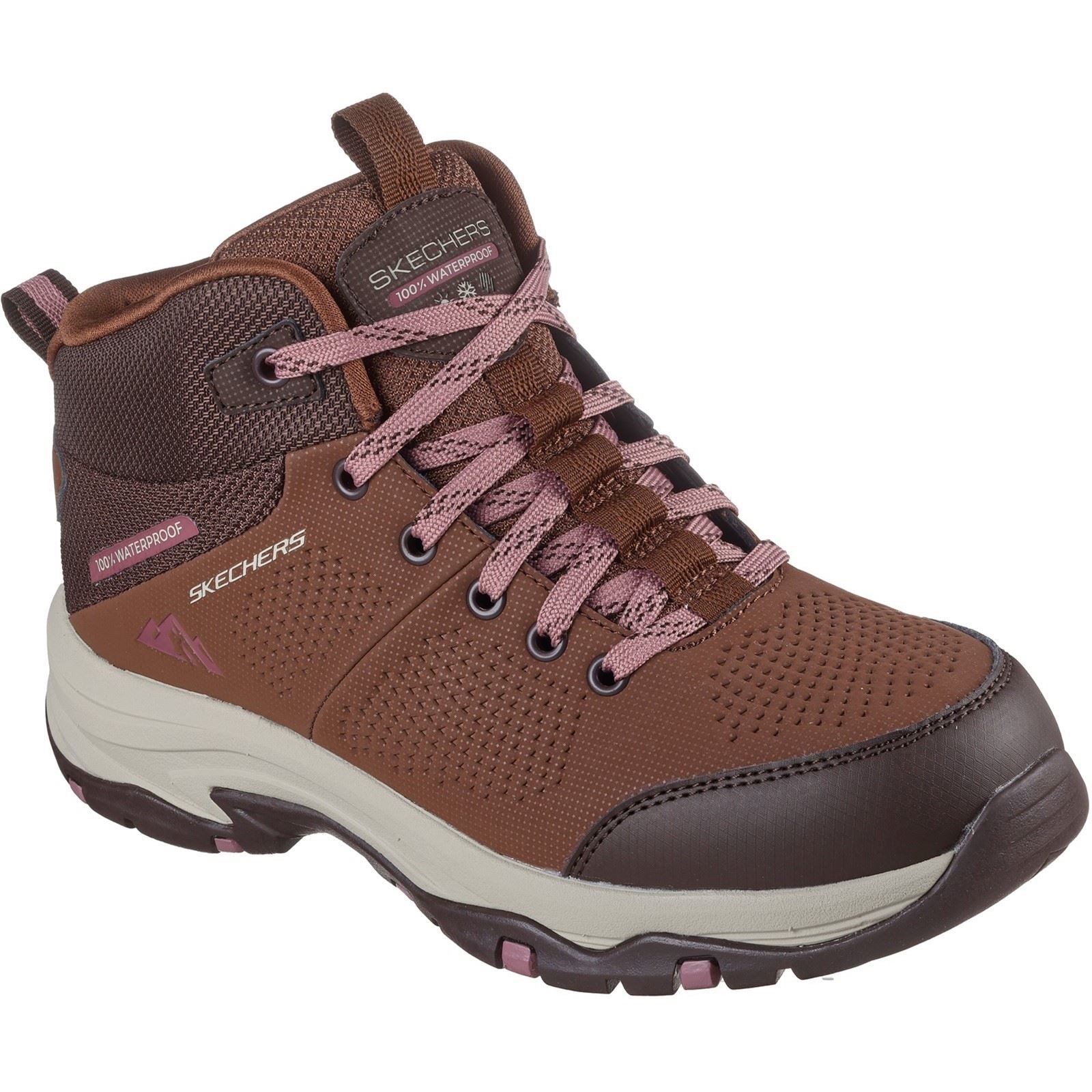 Skechers Trego Trail Destination Synthetic Women's Brown/Multi Hiking Boots