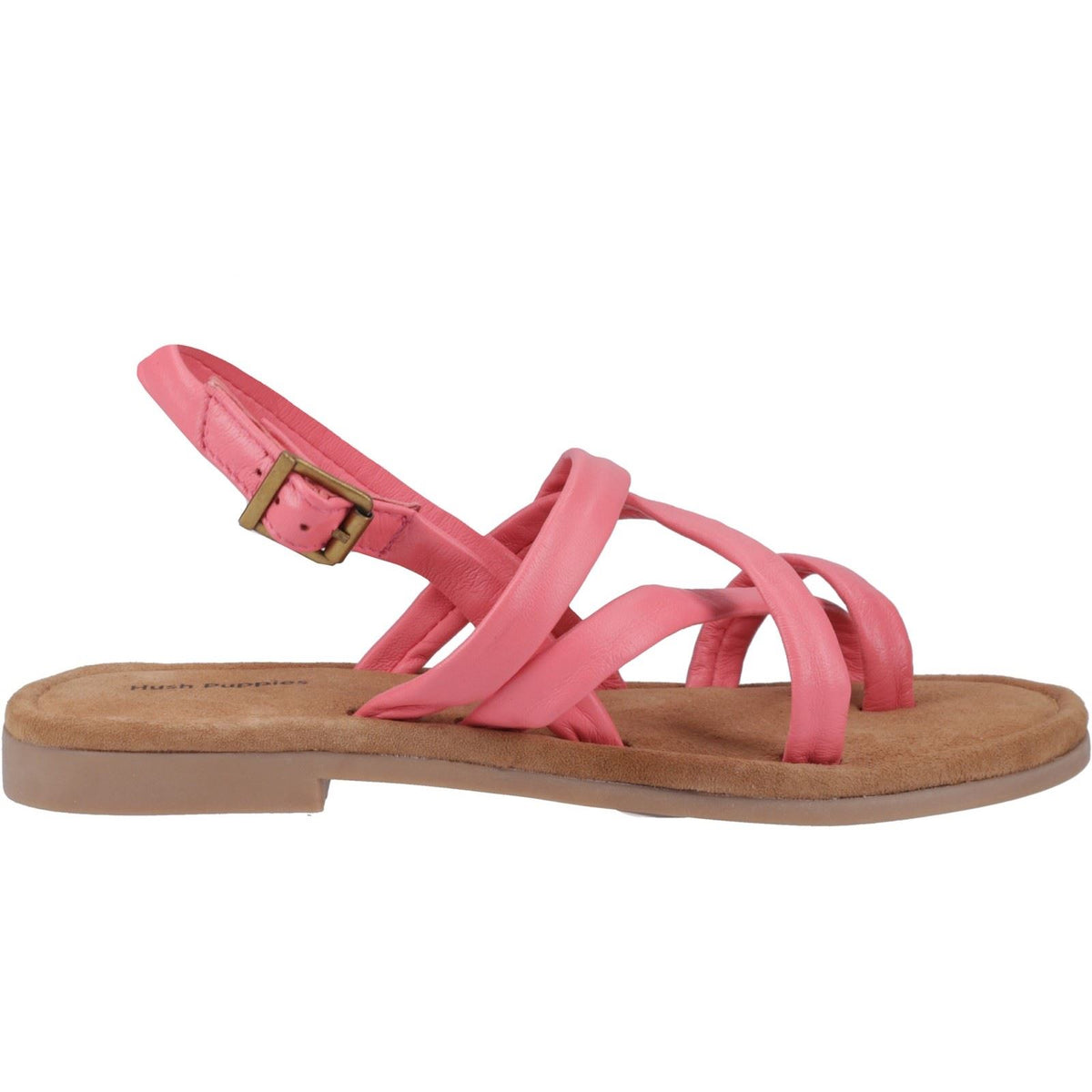 Hush Puppies Hope Leather Women's Coral Sandals