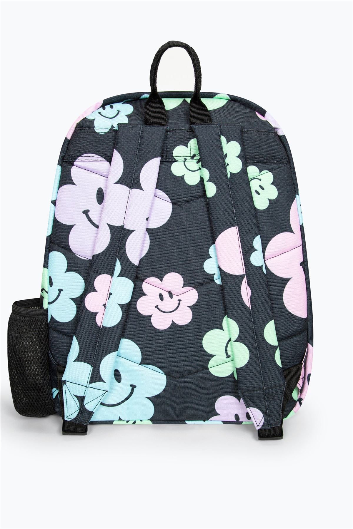 Hype Iconic Girl's Black Happy Flower Backpack
