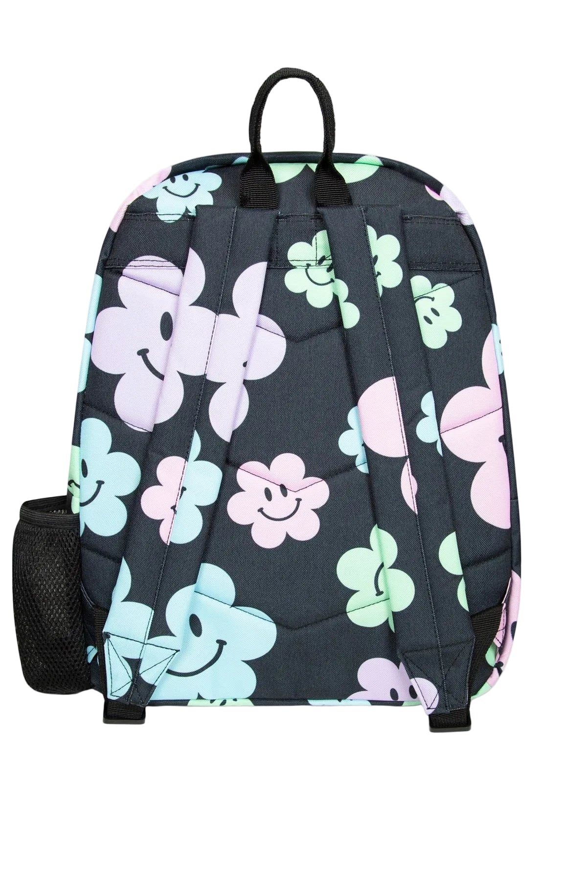 Hype Iconic Black Happy Flower Small Backpack