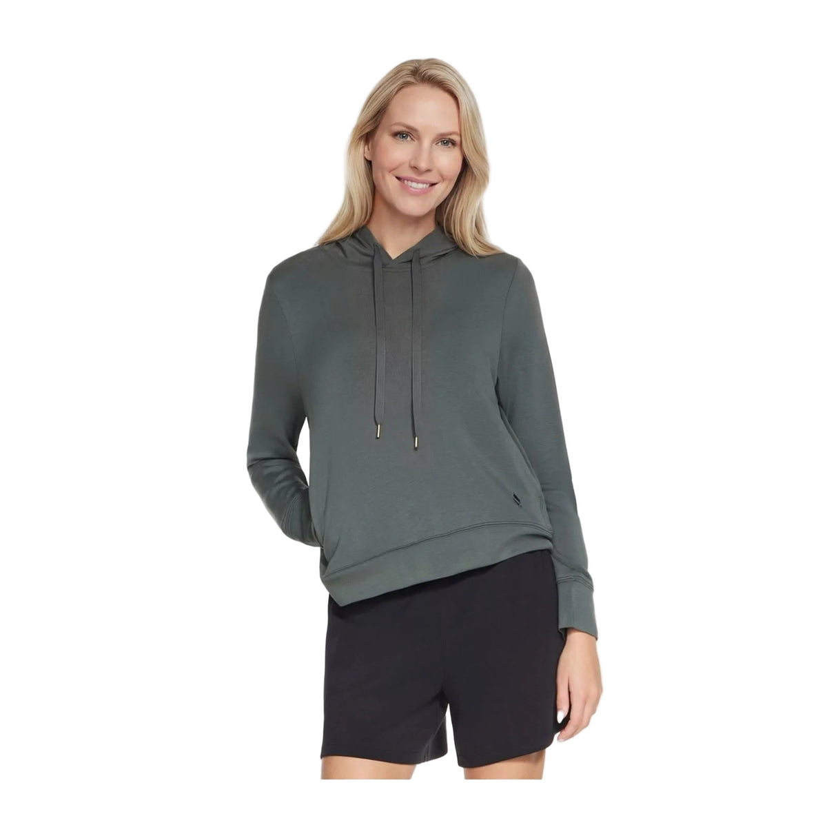 Skechers Cozy Luxe Hoodie Women's Green Hooded Sweatshirt