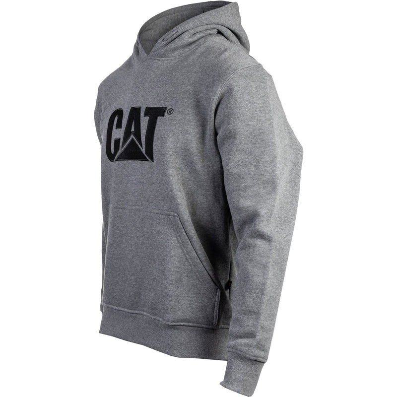 Caterpillar Trademark Cotton Men's Grey Hooded Sweatshirt