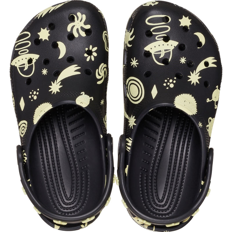Crocs Classic Graphic Synthetic Black Clogs