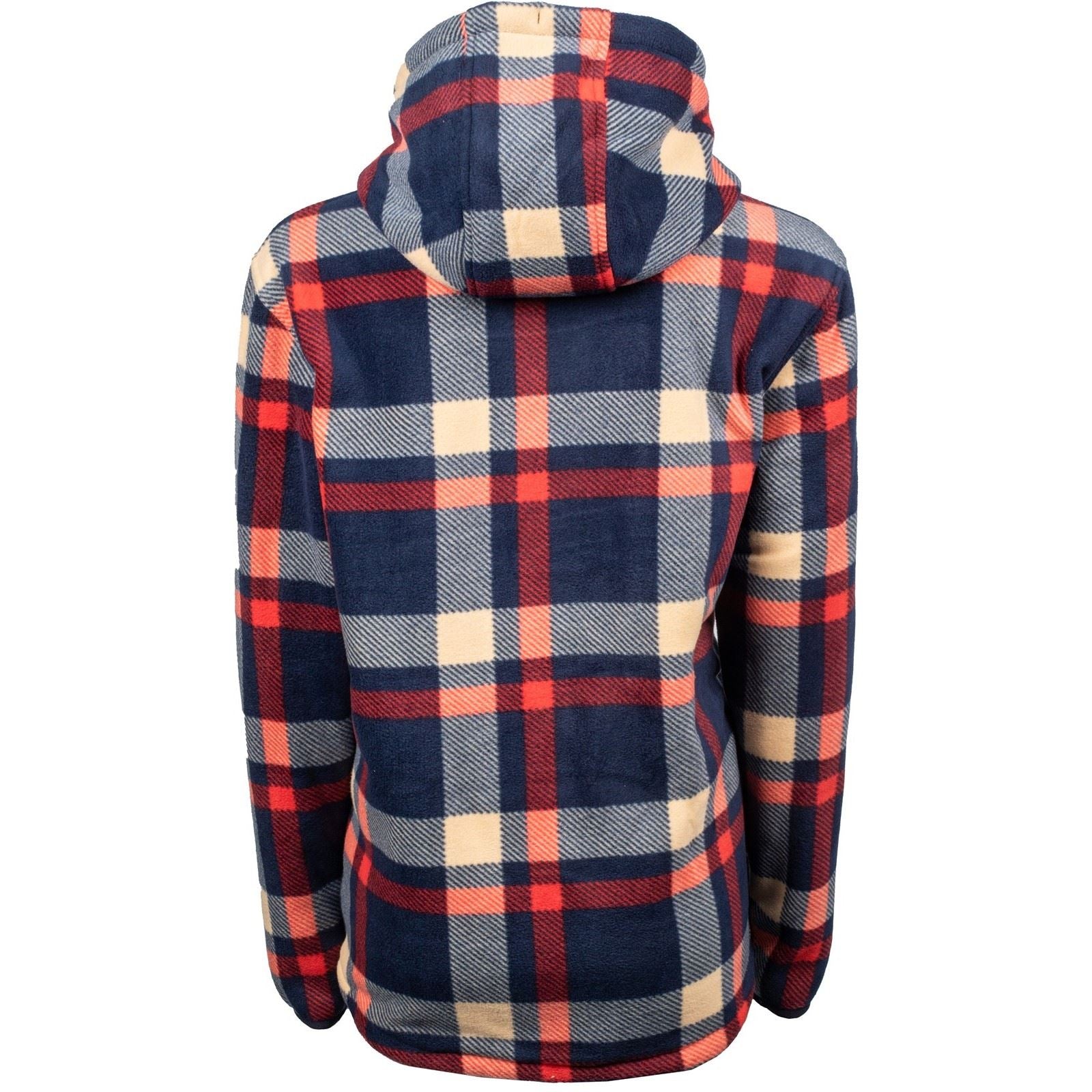 Hard Yakka Check Zoodie Polyester Women's Blue Hooded Sweatshirt