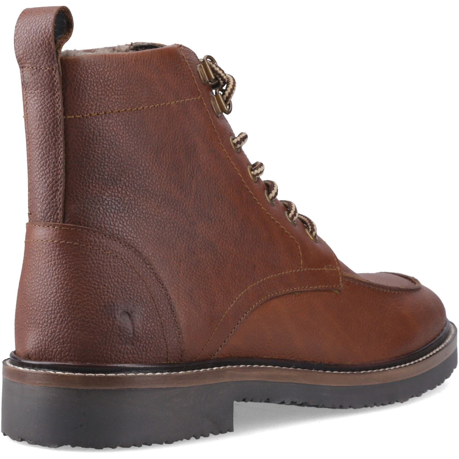 Hush Puppies Huxley Leather Men's Brown Ankle Boots