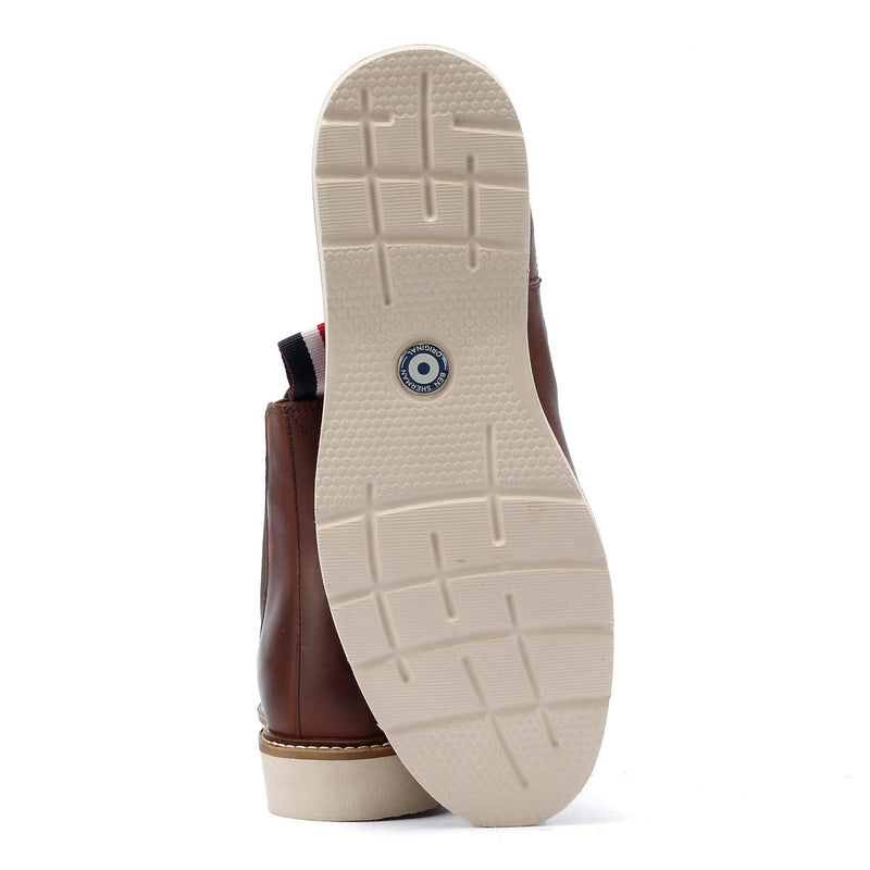 Ben Sherman Hampton Leather Men's Burgundy Chelsea Boots