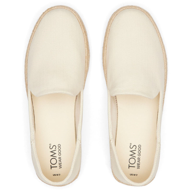 TOMS Carolina 100% Cotton Women's Natural Espadrilles