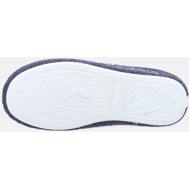Hush Puppies The Good 90% Recycled RPET Synthetic Women's Navy Slippers