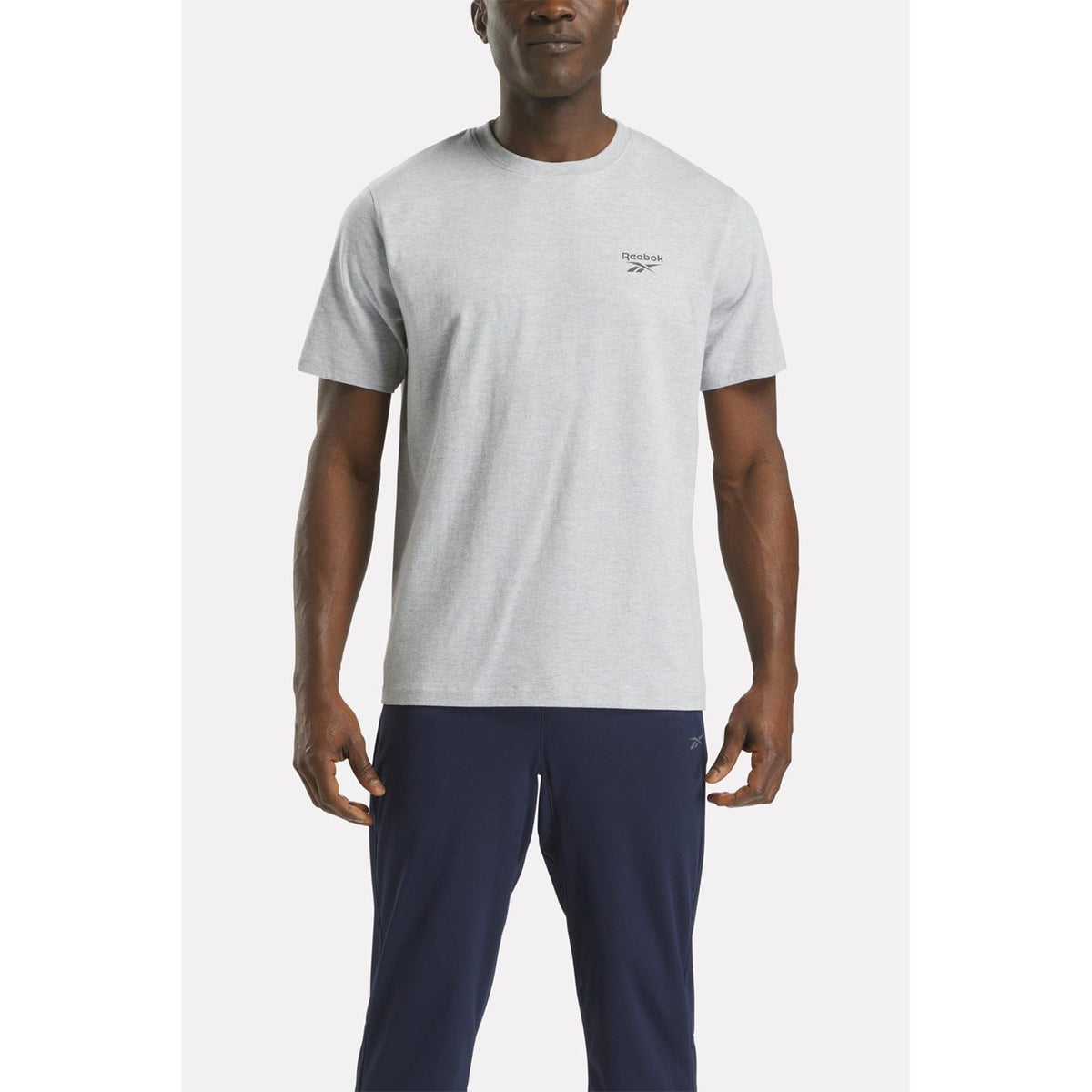 Reebok Cody Crew Neck Tee Cotton Men's Grey Short Sleeve T-Shirts