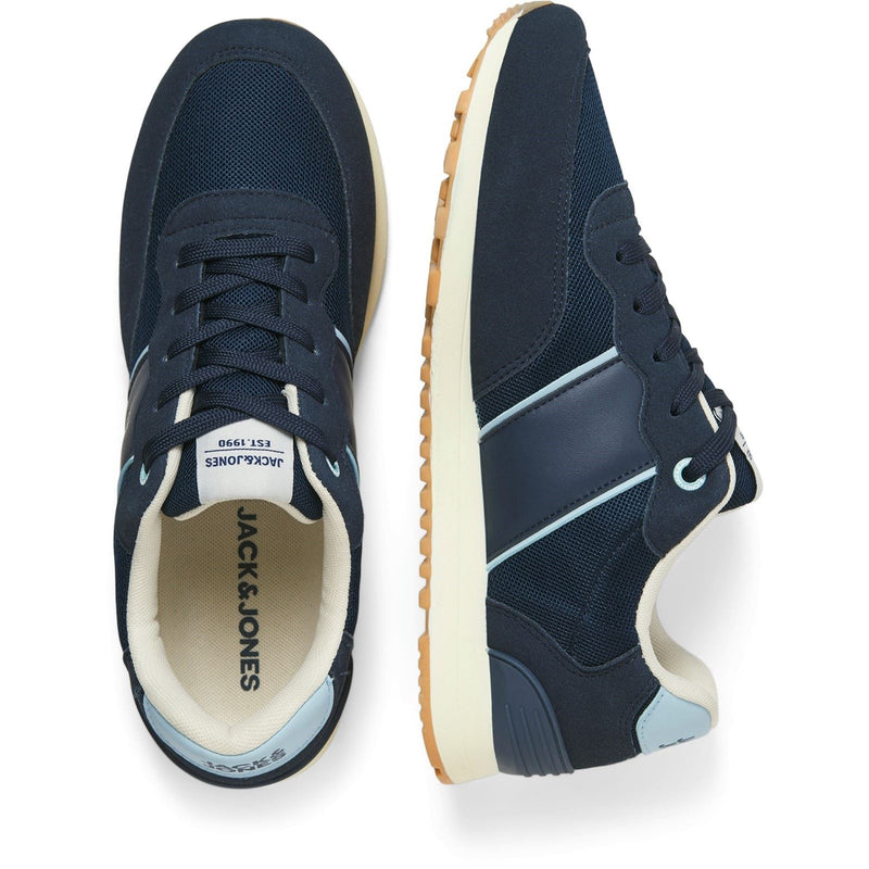 Jack & Jones Spirit Runner Synthetic Men's Navy Blazer/Glacier Ice Trainers