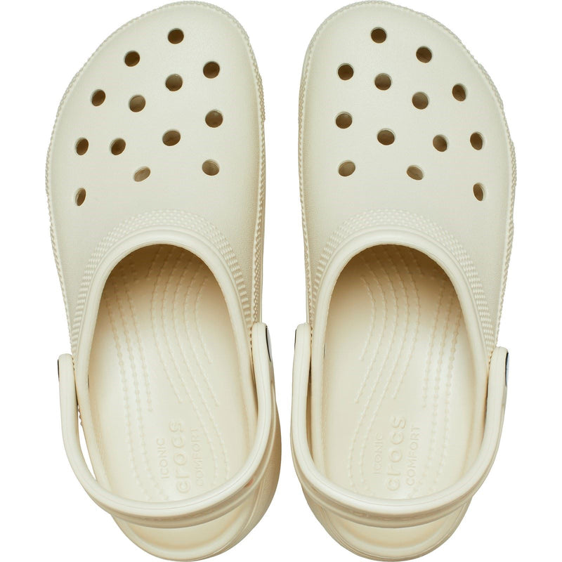 Crocs Classic Platform Synthetic Women's Bone Clogs