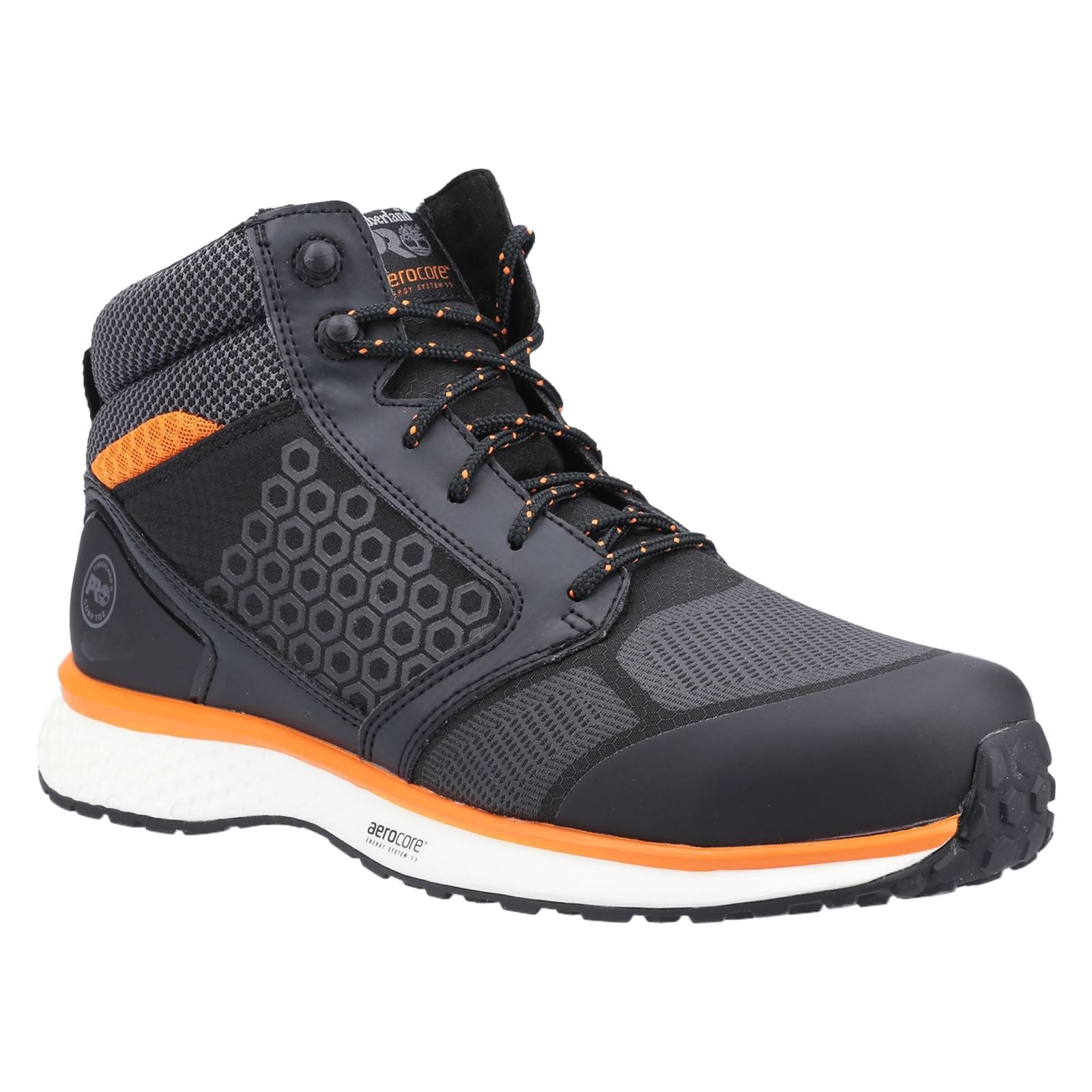 Timberland Pro Reaxion Mid Synthetic Black/Orange Safety Boots