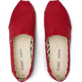 TOMS Alpargata 100% Cotton Men's Red Espadrilles