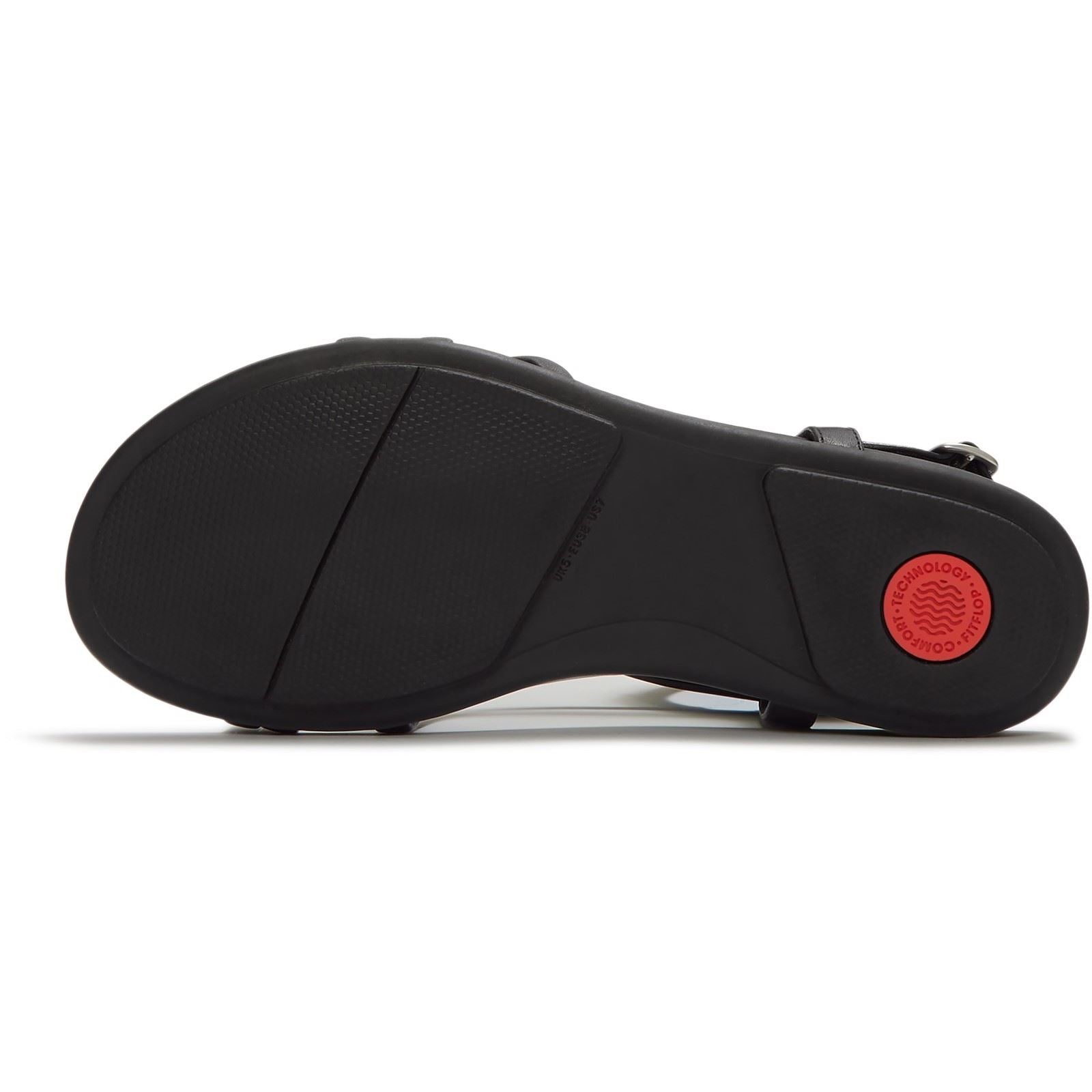 Fitflop Gracie Crystal Leather Women's All Black Sandals