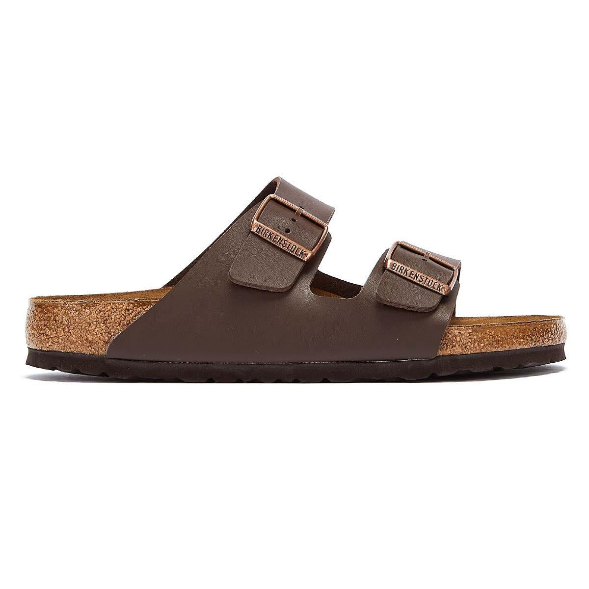Birkenstock Arizona Birko Flor Brown Narrow Sandals