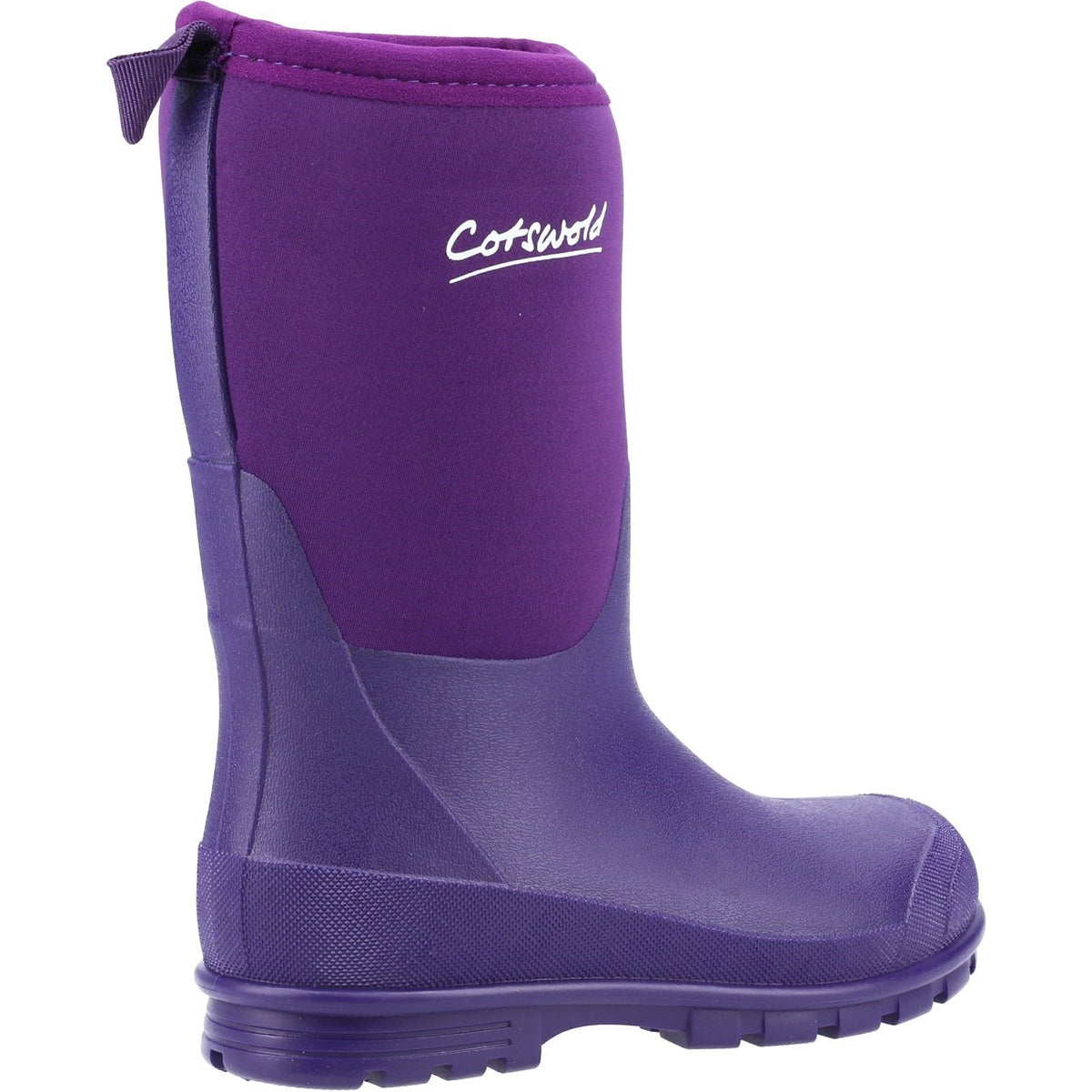 Cotswold Kids Hilly Synthetic Purple Wellington Boots