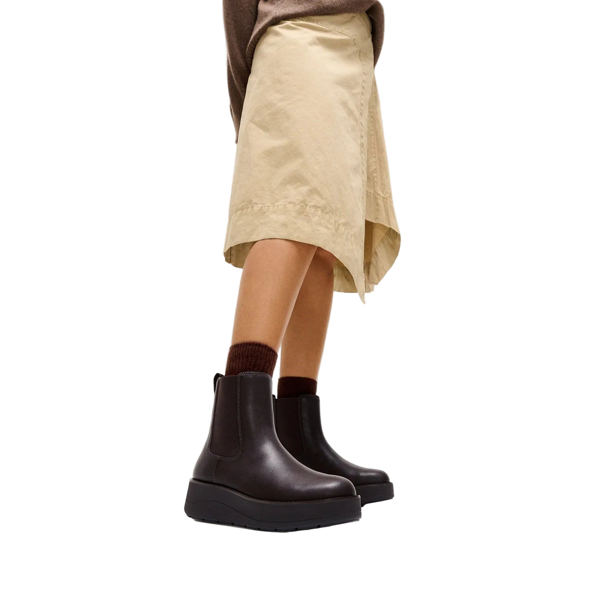 Fitflop Gen-FF Roam Leather Women's Chocolate Brown Boots
