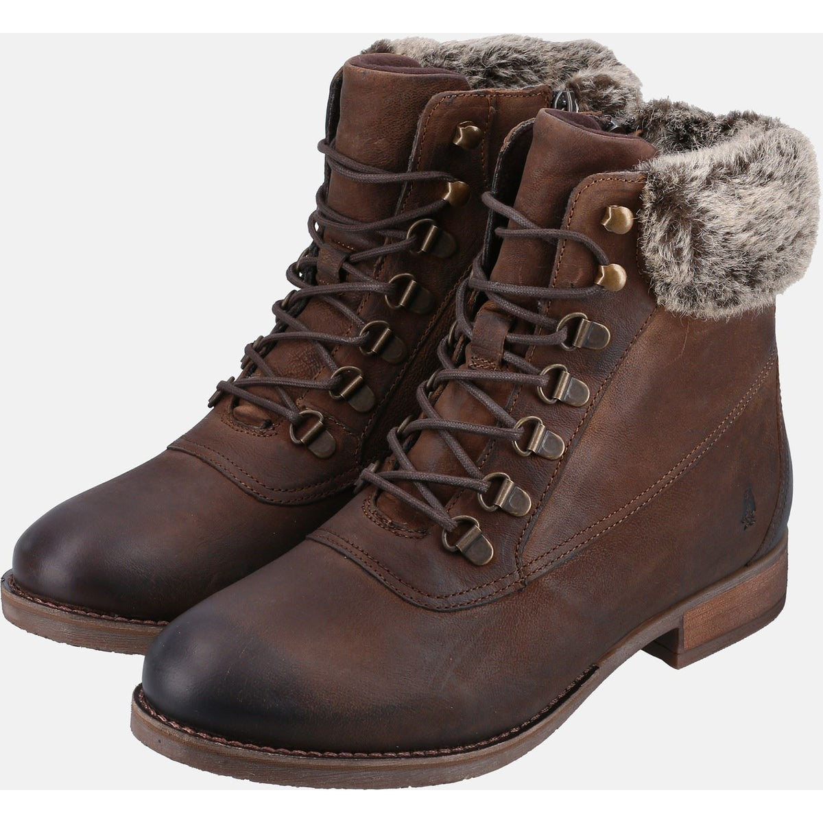 Hush Puppies Effie Faux Fur Women's Brown Boots