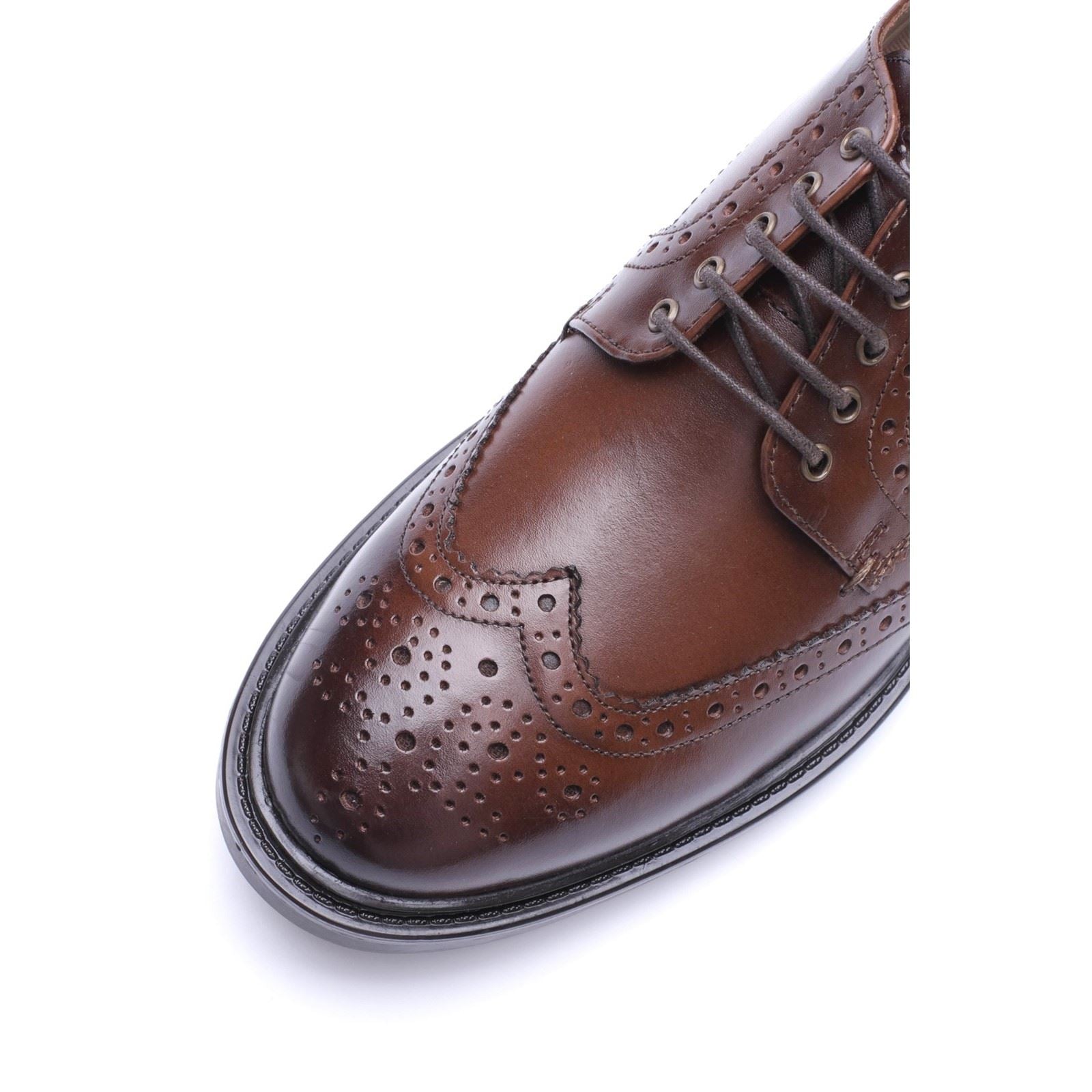 Base London Tanner Leather Men's BROWN Brogues Shoes