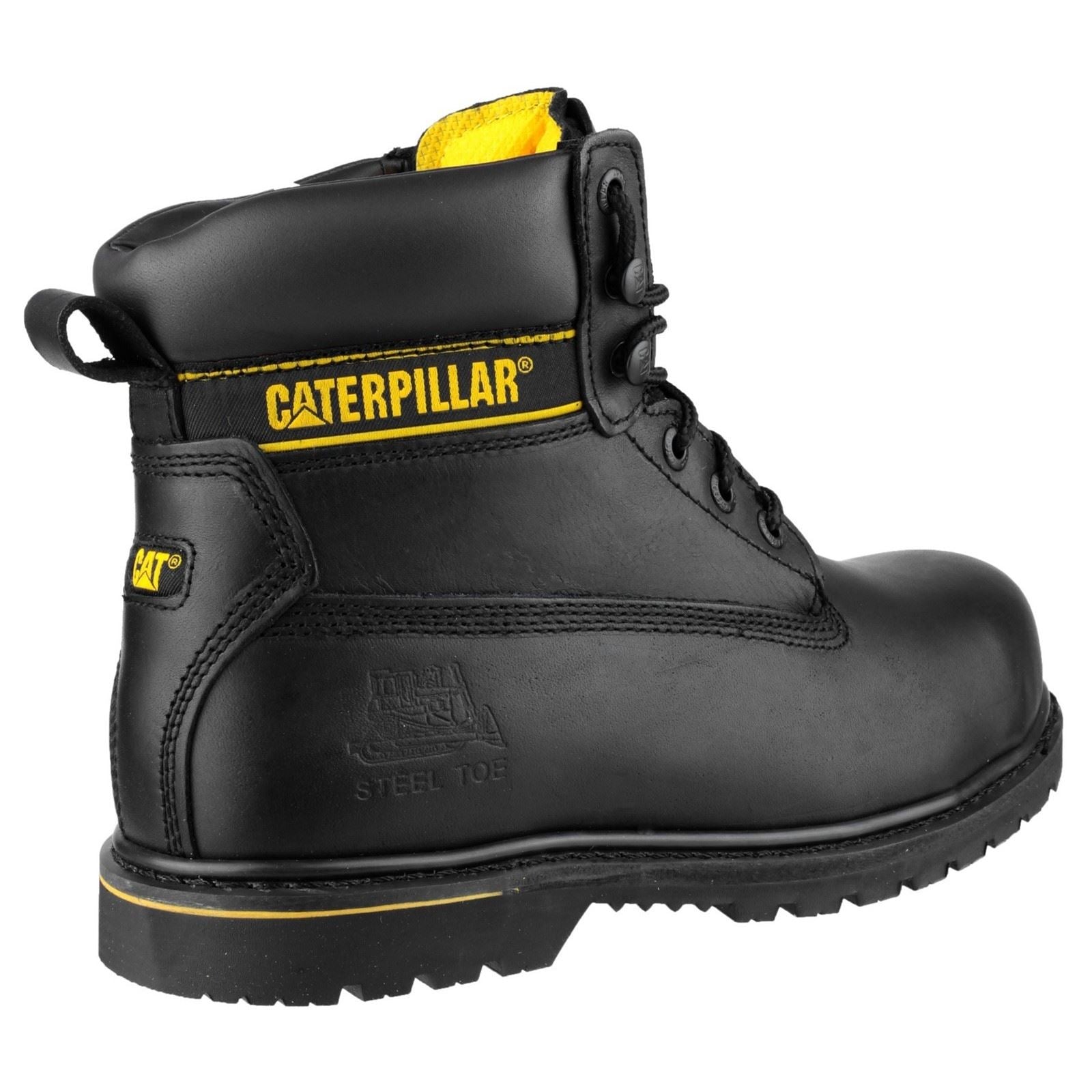 Caterpillar Holton Leather Black Safety Boots