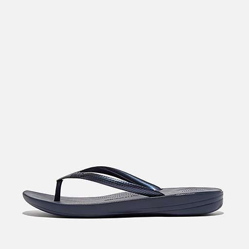 FitFlop Iqushion Ergonomic Women's Midnight Navy Flip Flops