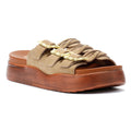 Desert Fleur Gypsum Tennesee Suede Women's Taupe Sandals