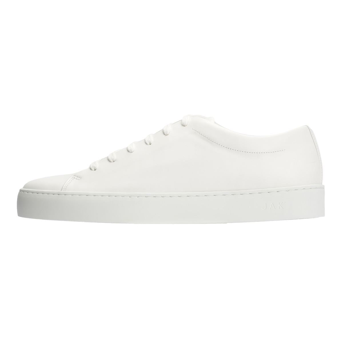 JAK Royal Leather Men's White Trainers