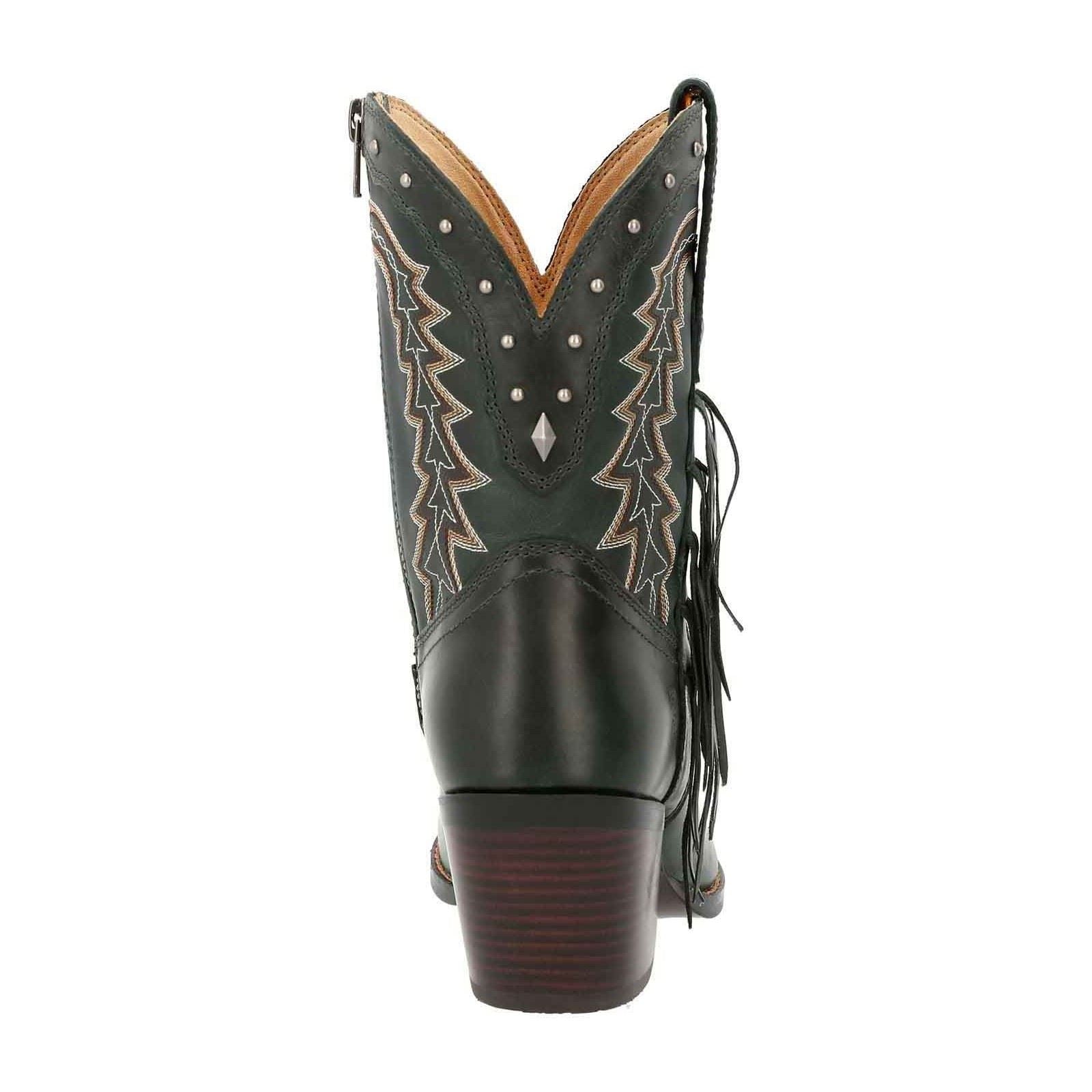 Durango Crush Bootie Leather Women's Saddle Brown/Denim Blue Boots