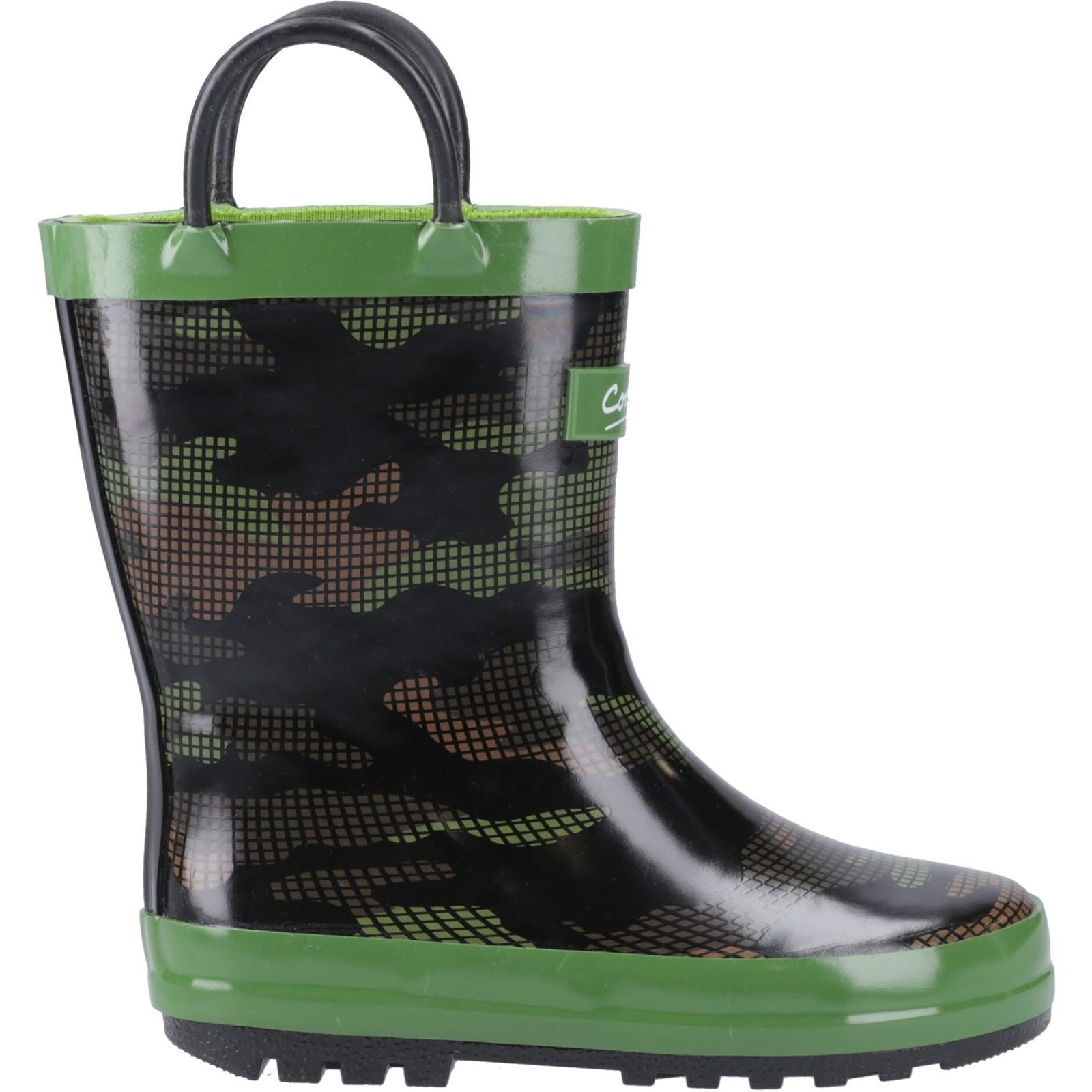 Cotswold Puddle Rubber Unisex Kid's Camouflage Wellington Boots