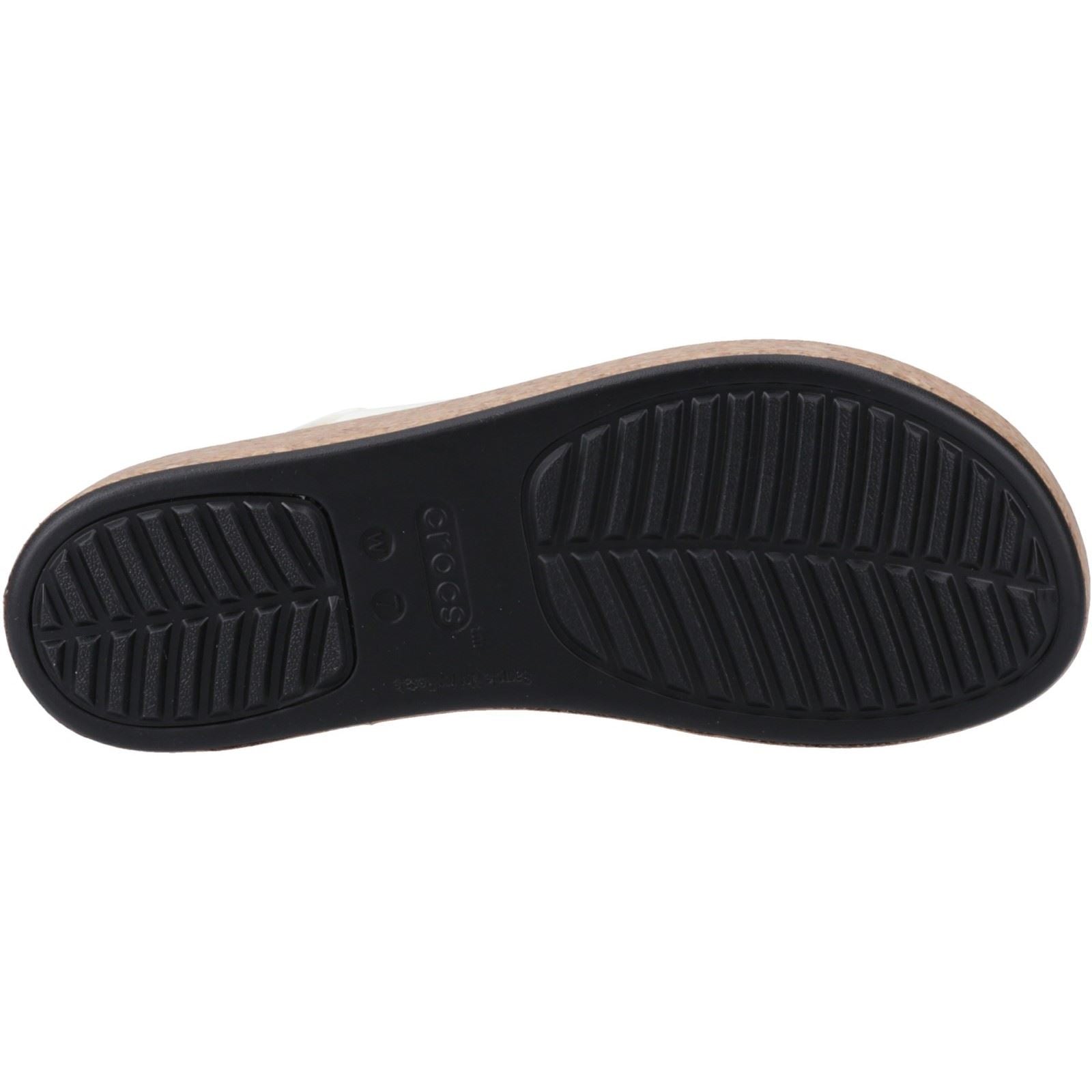Crocs Brooklyn Cork Synthetic Women's Chalk Sandals