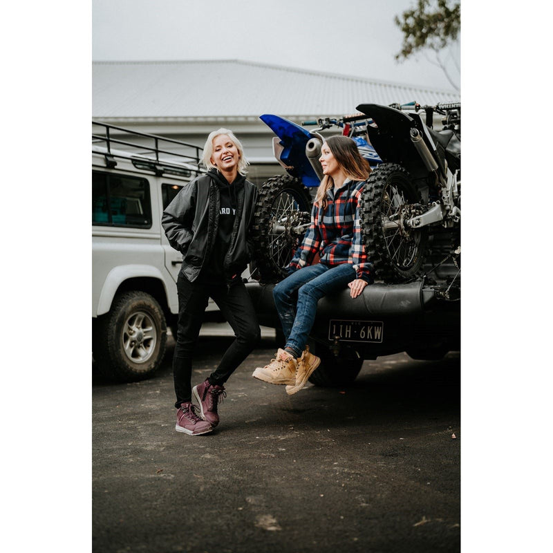 Hard Yakka 3056 Lace Leather Women's Wheat Safety Boots