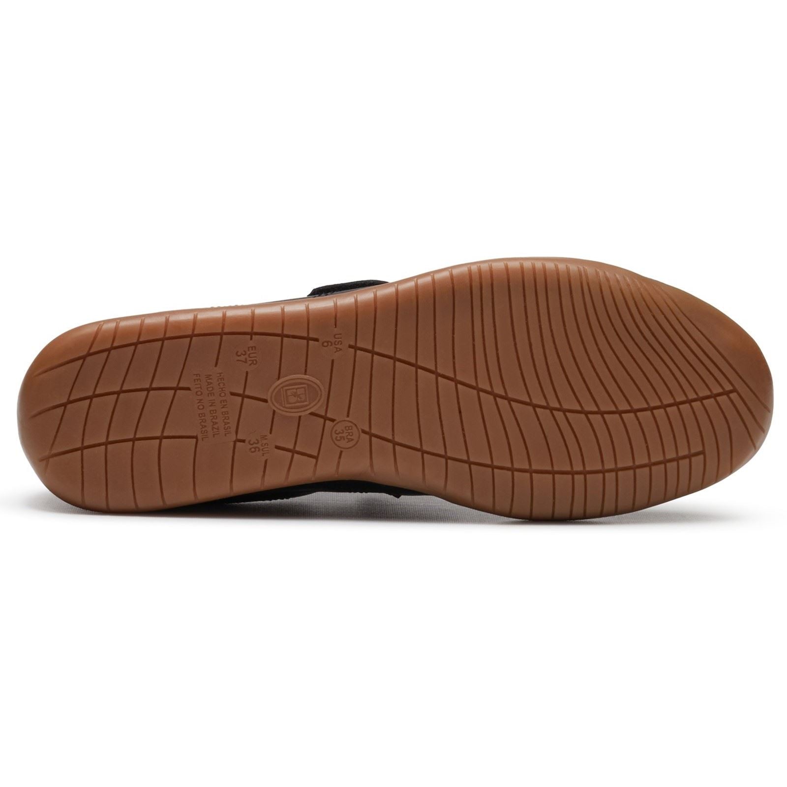 Hush Puppies Juno Sneakerina Leather Women's BLACK Flats