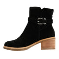 TOMS Hailey Buckle Suede Women's Black Boots