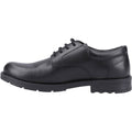 Hush Puppies Bruno Leather Youth Boy's Black Derby Shoes