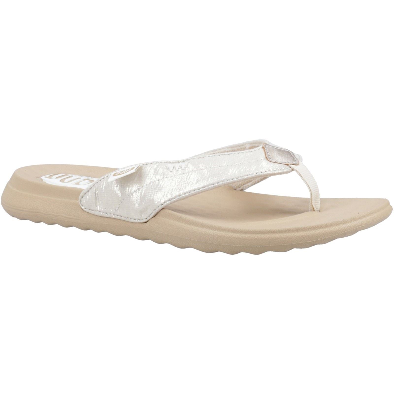 HEYDUDE Christi Flip Classic Synthetic Women's Gold Sandals