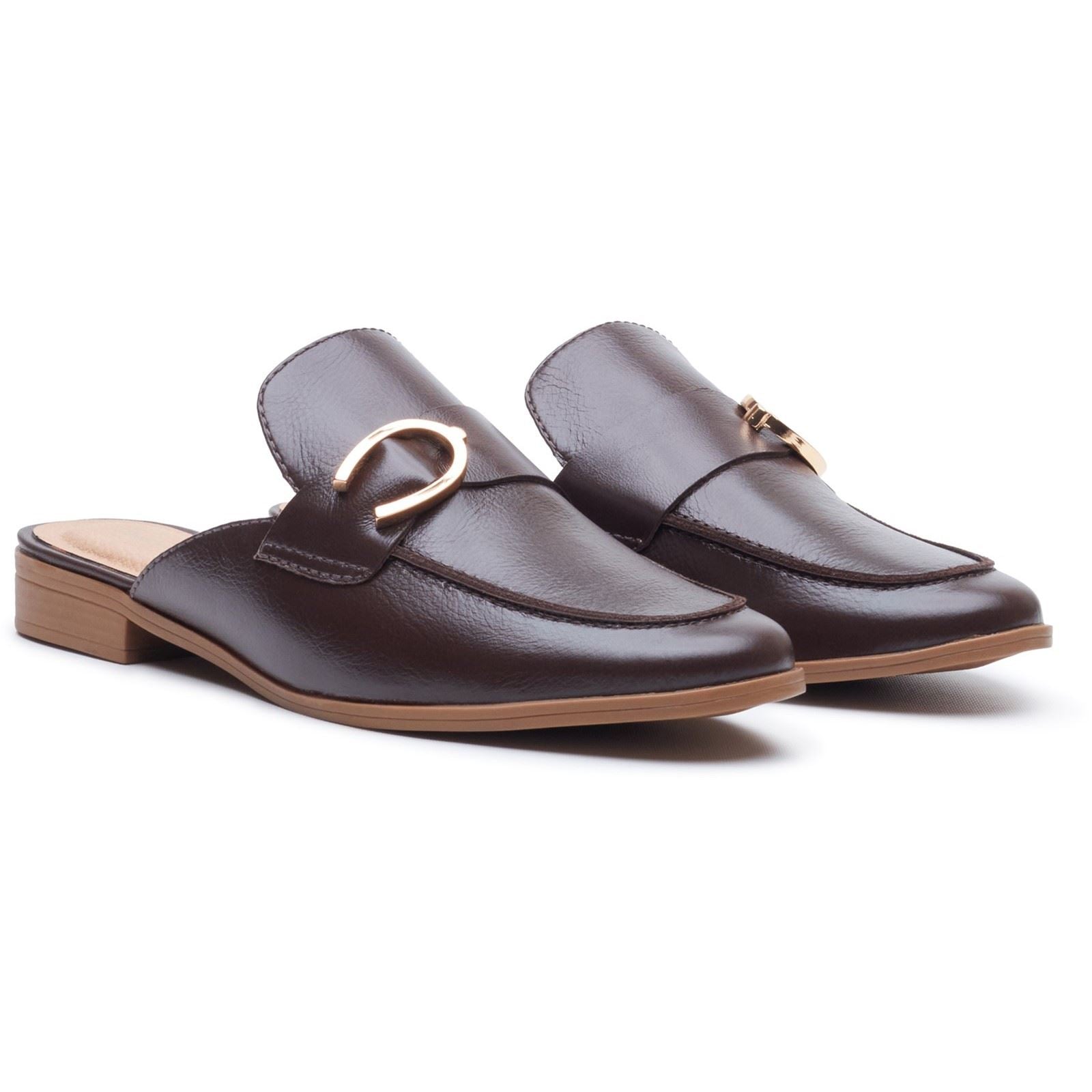 Hush Puppies Calla Leather Women's Chocolate Mules