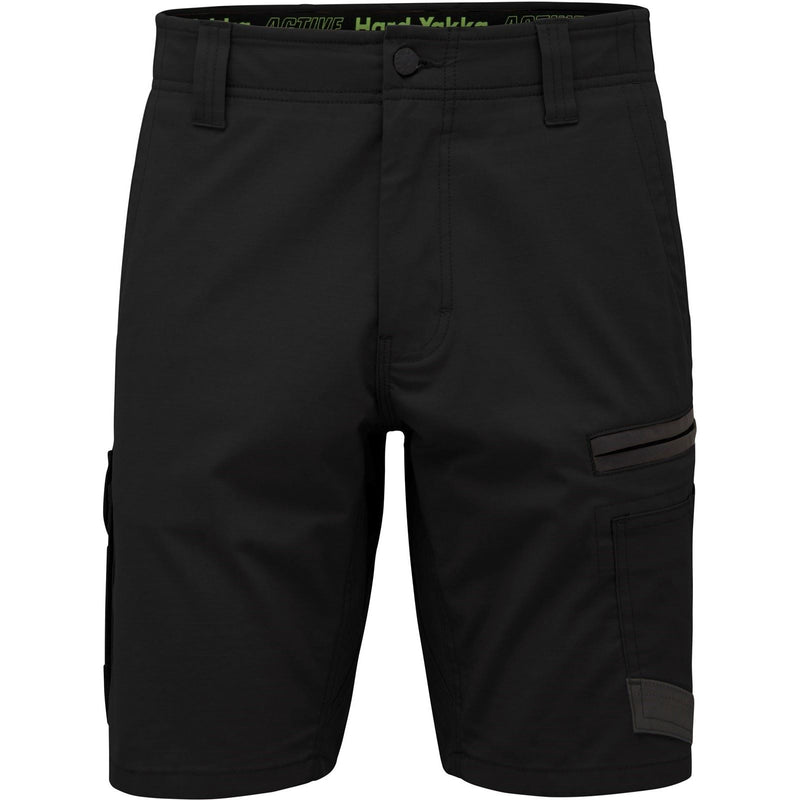 Hard Yakka Raptor Active Cotton Men's Black Knee-Length Shorts